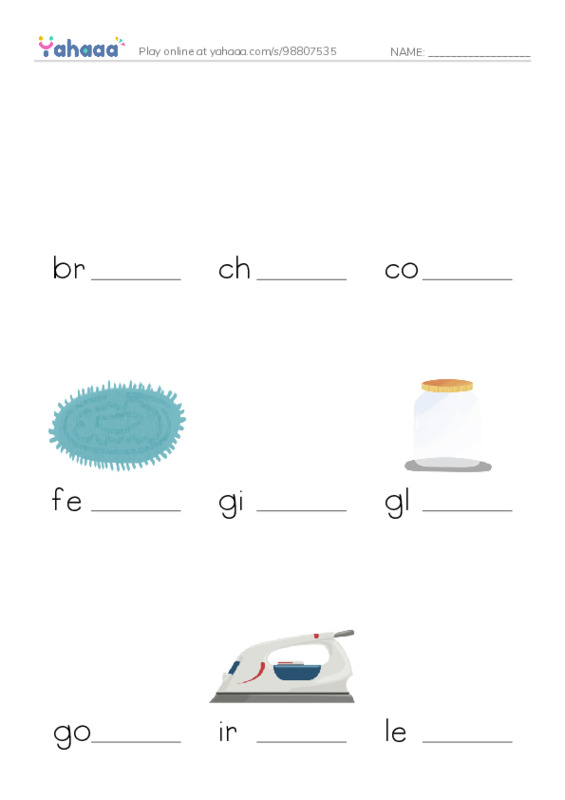 Common Adjectives in English: materials 1 PDF worksheet to fill in words gaps