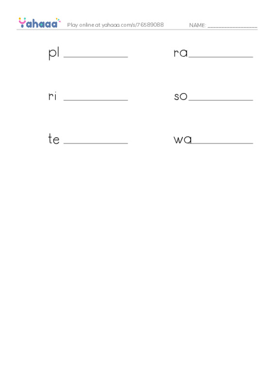Common Adjectives in English: construction 2 PDF worksheet writing row