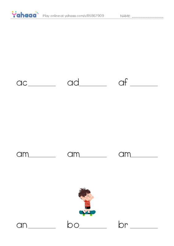Common Adjectives in English: character 1 PDF worksheet to fill in words gaps