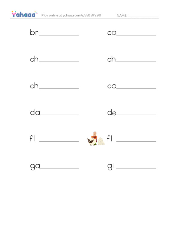 Common Nouns in English: cotton 1 PDF worksheet writing row