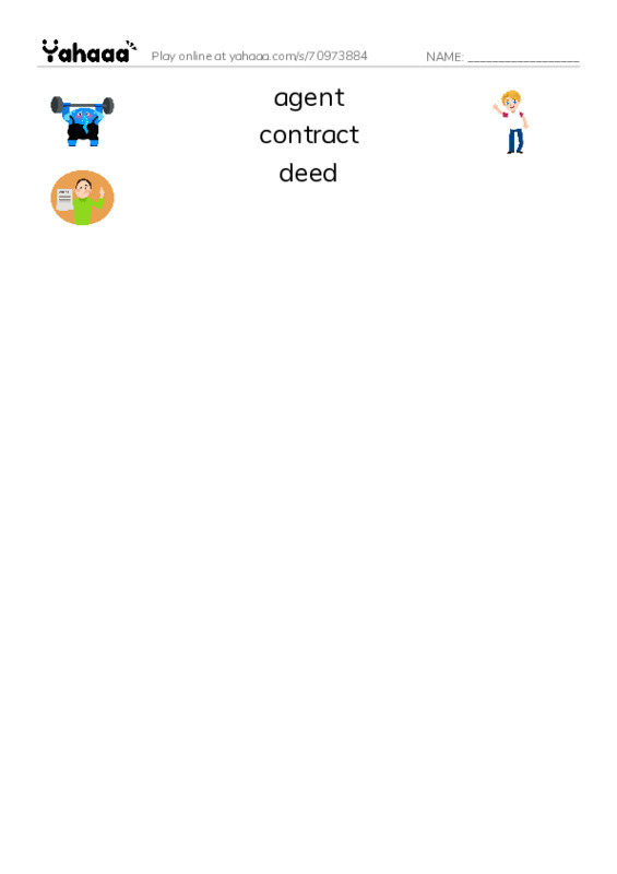 Common Nouns in English: real estate 1 PDF three columns match words