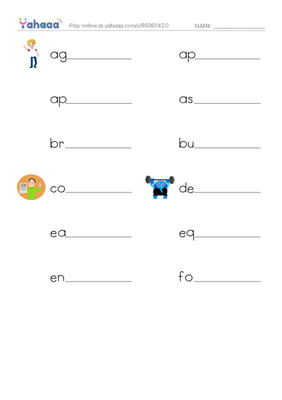 Common Nouns in English: real estate 1 PDF worksheet writing row