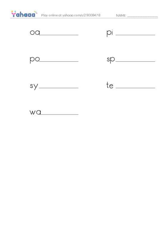 Common Nouns in English: wood 2 PDF worksheet writing row