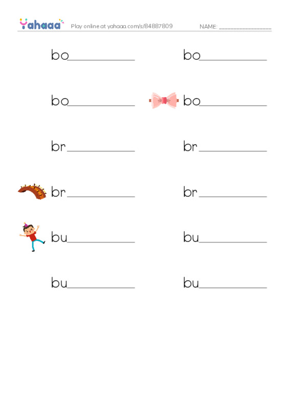 Common Nouns in English: military navy 2 PDF worksheet writing row