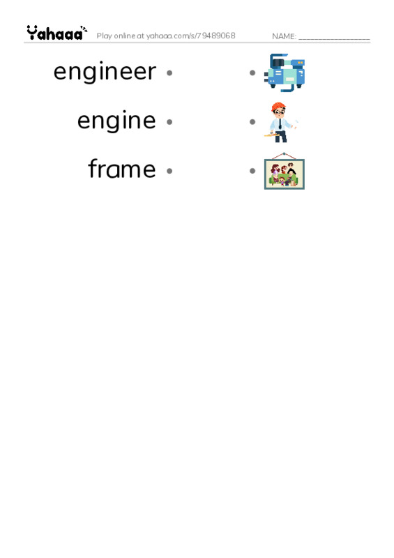 Common Nouns in English: military navy 5 PDF link match words worksheet