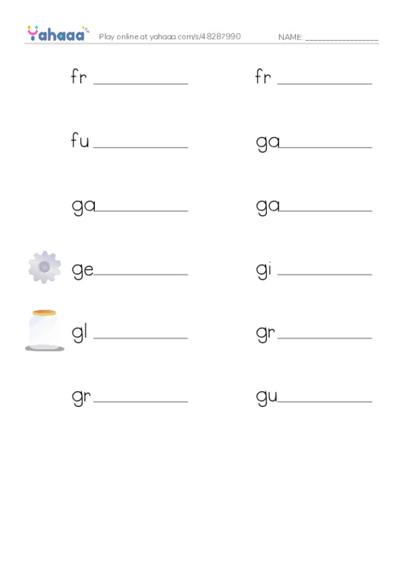 Common Nouns in English: military navy 6 PDF worksheet writing row