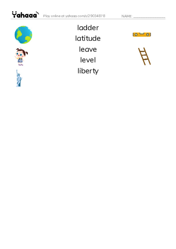 Common Nouns in English: military navy 8 PDF three columns match words