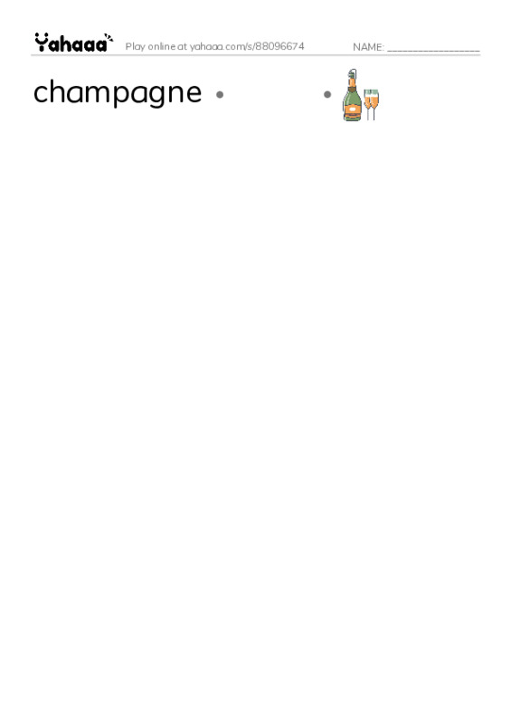 Common Nouns in English: wine 2 PDF link match words worksheet