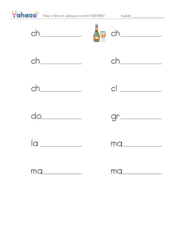 Common Nouns in English: wine 2 PDF worksheet writing row