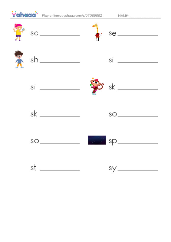 Common Nouns in English: corporate 8 PDF worksheet writing row