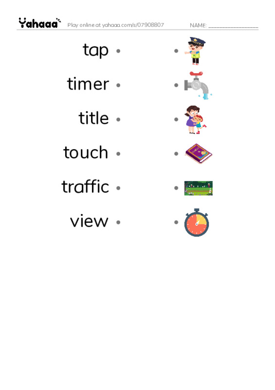 Common Nouns in English: web development 5 PDF link match words worksheet