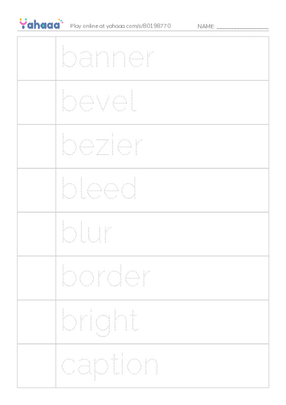 Common Nouns in English: design 1 PDF one column image words