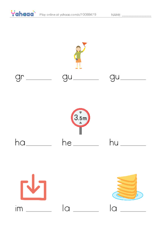 Common Nouns in English: design 3 PDF worksheet to fill in words gaps