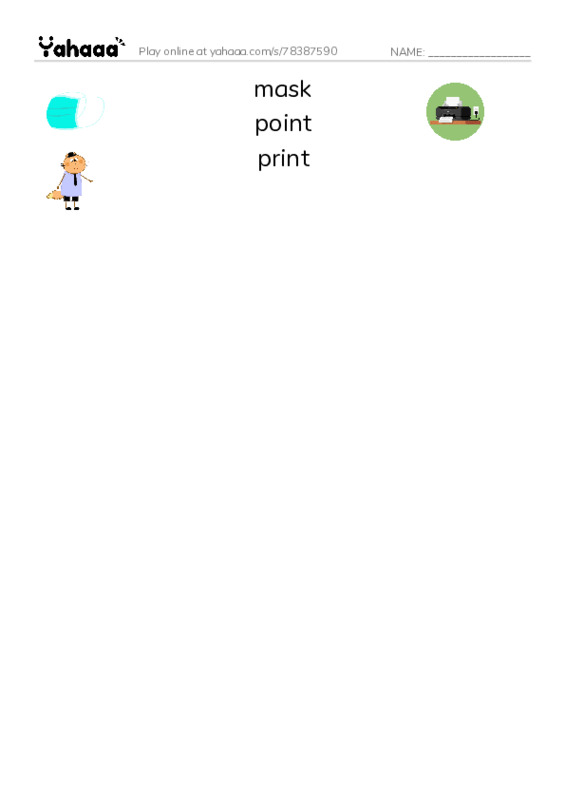 Common Nouns in English: design 4 PDF three columns match words