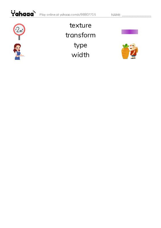 Common Nouns in English: design 6 PDF three columns match words