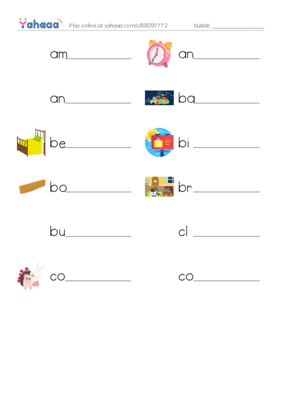 Common Nouns in English: radio 1 PDF worksheet writing row