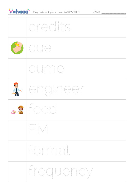 Common Nouns in English: radio 2 PDF one column image words