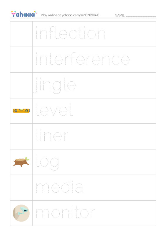 Common Nouns in English: radio 3 PDF one column image words