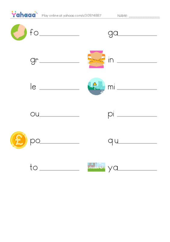 Common Nouns in English: physics units 3 PDF worksheet writing row