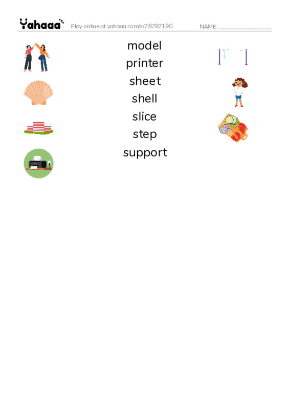Common Nouns in English: 3d printing 2 PDF three columns match words