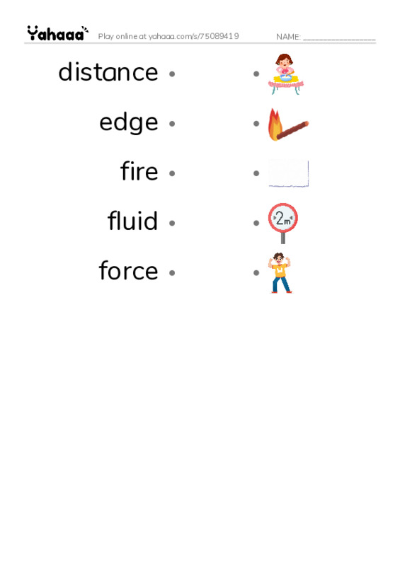 Common Nouns in English: 3d graphics 3 PDF link match words worksheet