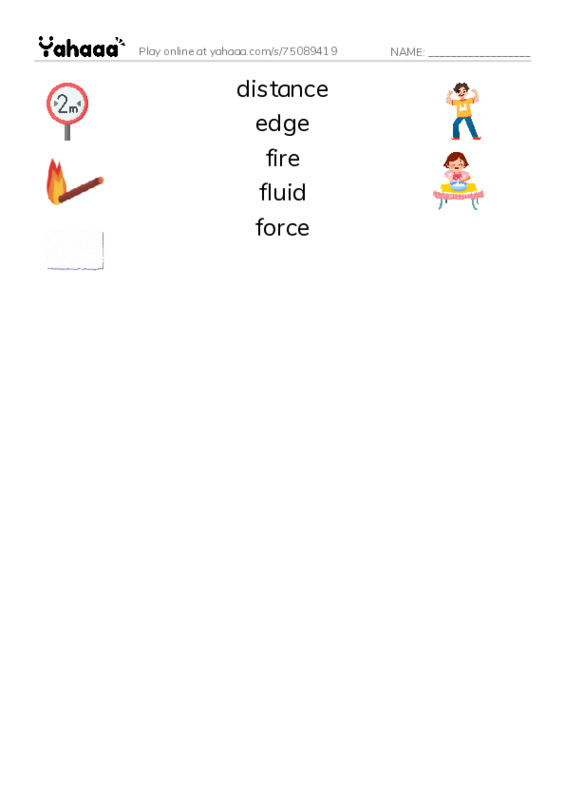 Common Nouns in English: 3d graphics 3 PDF three columns match words