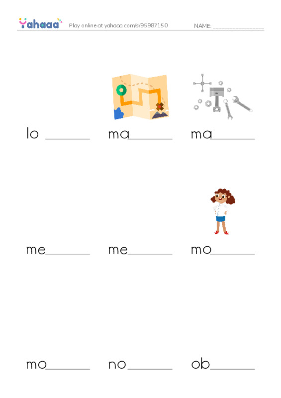 Common Nouns in English: 3d graphics 6 PDF worksheet to fill in words gaps