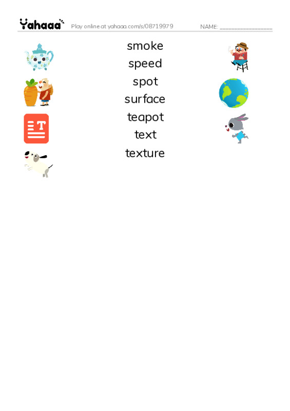 Common Nouns in English: 3d graphics 9 PDF three columns match words