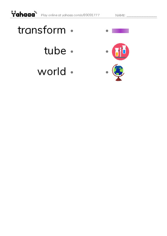 Common Nouns in English: 3d graphics 10 PDF link match words worksheet