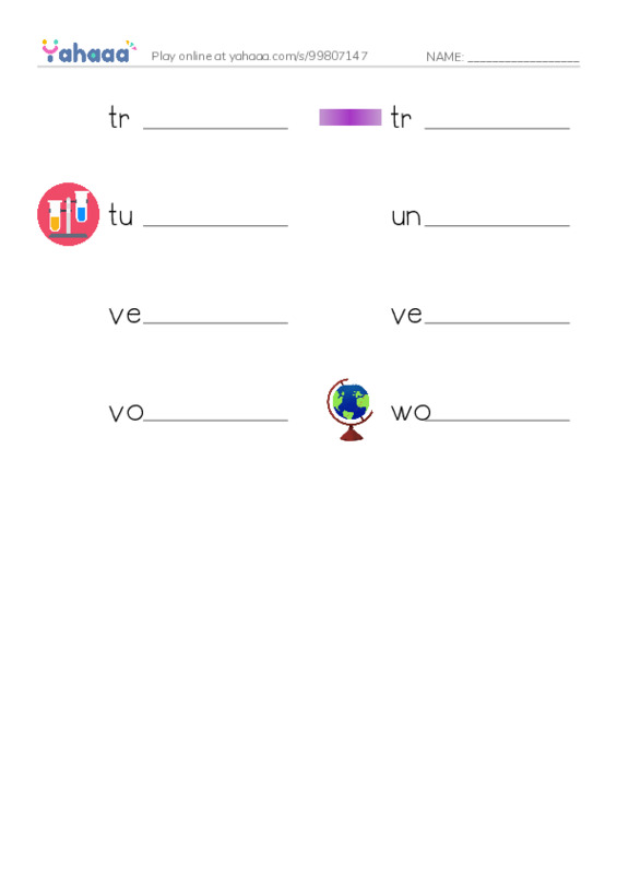 Common Nouns in English: 3d graphics 10 PDF worksheet writing row