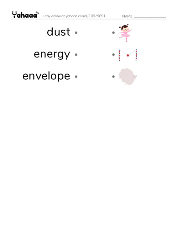 Common Nouns in English: astronomy 1 PDF link match words worksheet