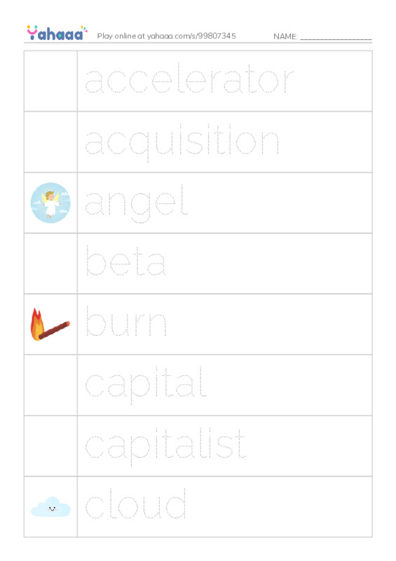 Common Nouns in English: startups 1 PDF one column image words
