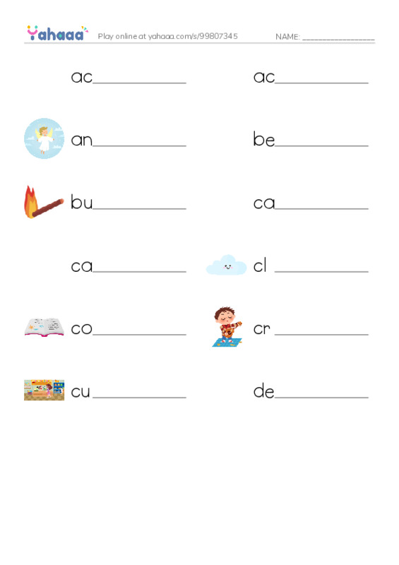 Common Nouns in English: startups 1 PDF worksheet writing row