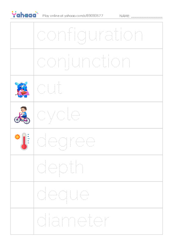 Common Nouns in English: algorithms 3 PDF one column image words