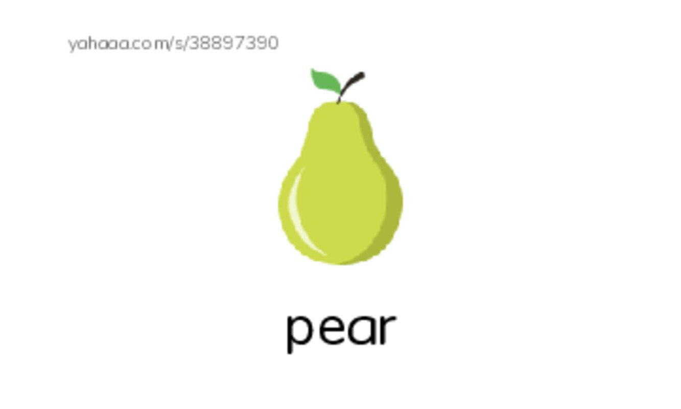 Common Nouns in English: fruit 3 PDF index cards with images