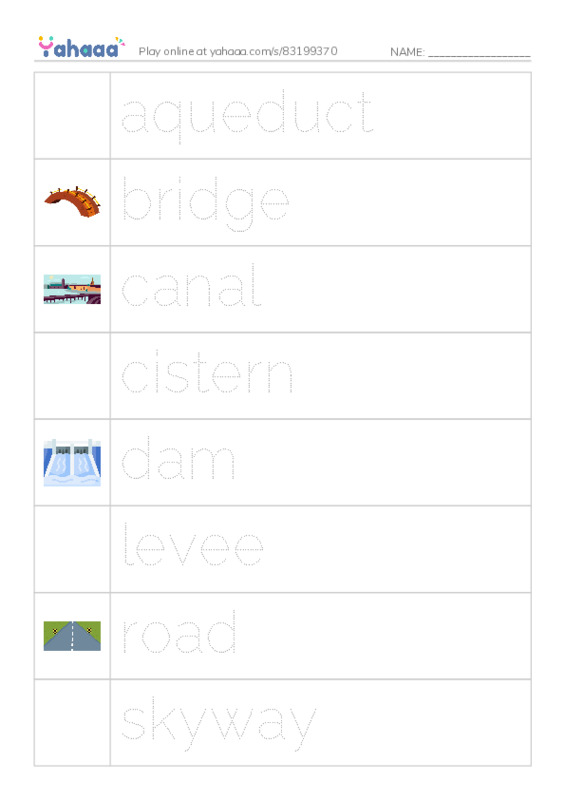 Common Nouns in English: infrastructure 1 PDF one column image words