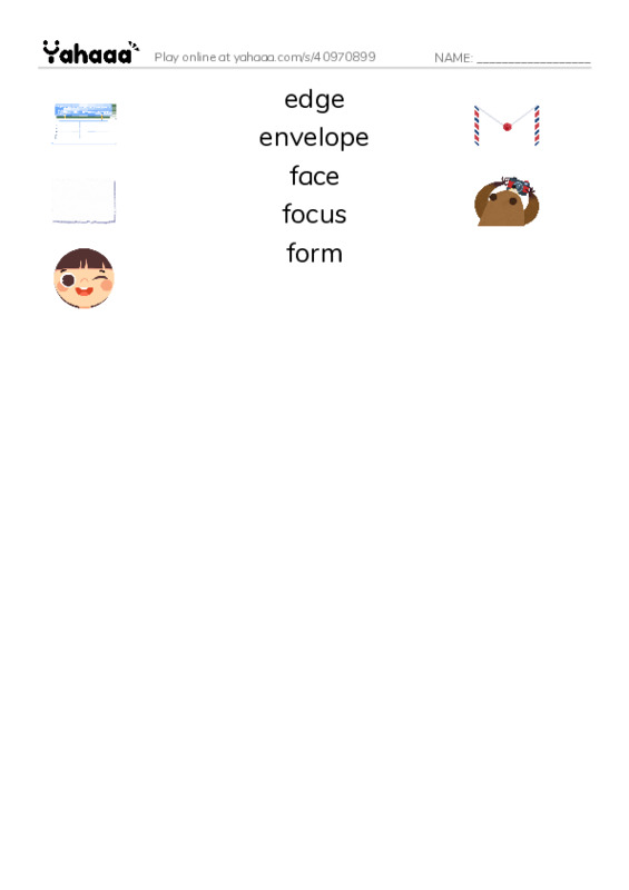 Common Nouns in English: geometry 3 PDF three columns match words