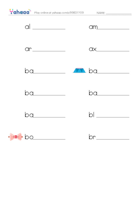 Common Nouns in English: military army 1 PDF worksheet writing row