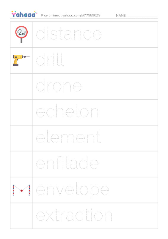 Common Nouns in English: military army 3 PDF one column image words