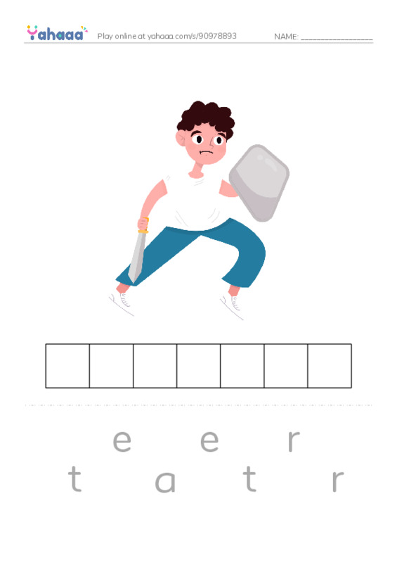 Common Nouns in English: military army 6 PDF word puzzles worksheet