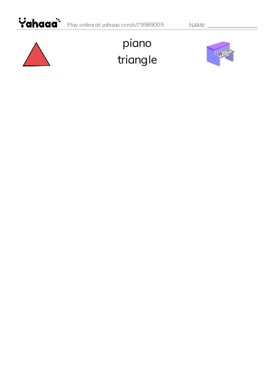 Common Nouns in English: music instruments 2 PDF three columns match words