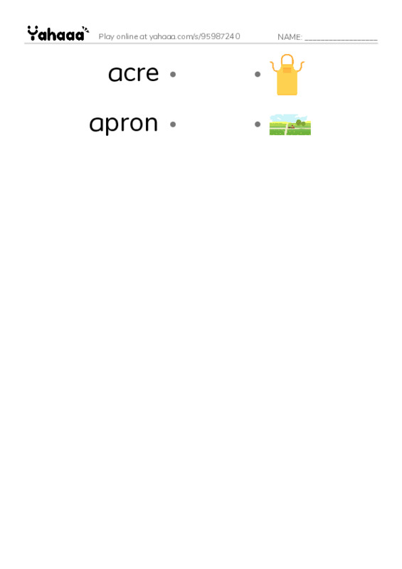 Common Nouns in English: construction 1 PDF link match words worksheet