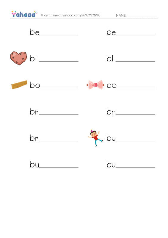 Common Nouns in English: construction 2 PDF worksheet writing row