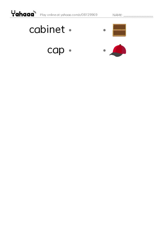 Common Nouns in English: construction 3 PDF link match words worksheet