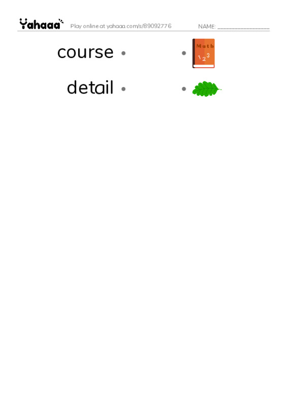 Common Nouns in English: construction 4 PDF link match words worksheet