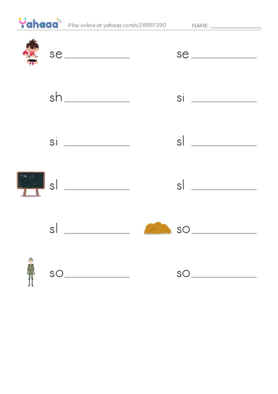 Common Nouns in English: construction 16 PDF worksheet writing row