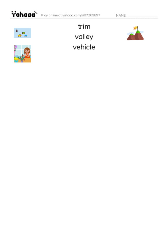 Common Nouns in English: construction 19 PDF three columns match words