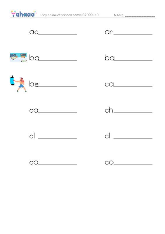 Common Nouns in English: music theory 1 PDF worksheet writing row