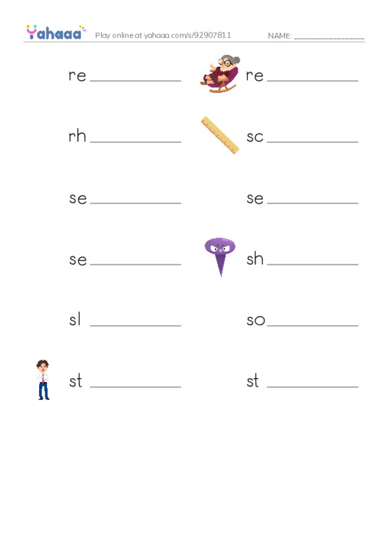 Common Nouns in English: music theory 4 PDF worksheet writing row
