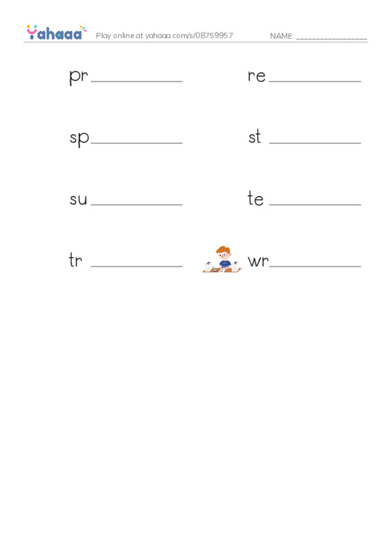 Common Nouns in English: corporate job 3 PDF worksheet writing row